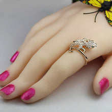 Load image into Gallery viewer, Cubic Zirconia Crystal Rings Rose Gold Color Fashion Animal