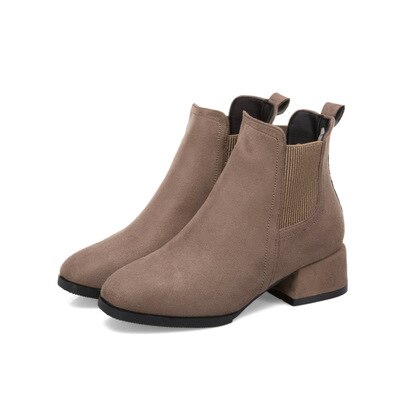 Women's Thick With Boots Low Tube Suede