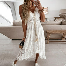 Load image into Gallery viewer, Off Shoulder Lace Patchwork Elegant Dress