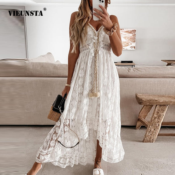 Off Shoulder Lace Patchwork Elegant Dress