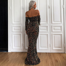 Load image into Gallery viewer, Off the Shoulder Mermaid Evening Dresses Sweetheart Long Sleeves