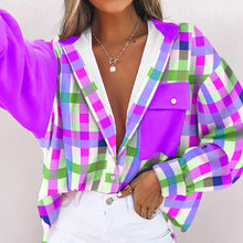 Load image into Gallery viewer, Long Sleeve Multicolor Plaid Shirt