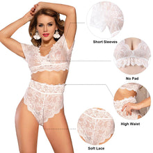Load image into Gallery viewer, Ohyeahlover Women 5XL Underwear Lingerie Set Plus Size Lace Lenceria