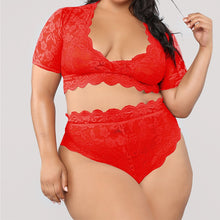 Load image into Gallery viewer, Ohyeahlover Women 5XL Underwear Lingerie Set Plus Size Lace Lenceria