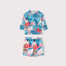 Load image into Gallery viewer, One Piece Swimsuit Parent child Swimwear Women Print Long Sleeve