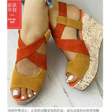 Load image into Gallery viewer, Casual Peep Toe Wedge