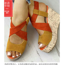 Load image into Gallery viewer, Casual Peep Toe Wedge