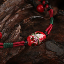 Load image into Gallery viewer, Oriental Fashion Multicolor Rope Chain Stone Anklet Enamel On Foot