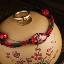 Load image into Gallery viewer, Oriental Fashion Multicolor Rope Chain Stone Anklet Enamel On Foot