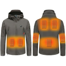 Load image into Gallery viewer, Outdoor Winter Electric Heating Jacket USB Charge Men Women Heated