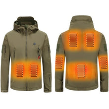 Load image into Gallery viewer, Outdoor Winter Electric Heating Jacket USB Charge Men Women Heated