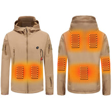 Load image into Gallery viewer, Outdoor Winter Electric Heating Jacket USB Charge Men Women Heated