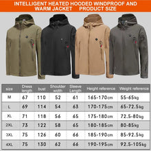 Load image into Gallery viewer, Outdoor Winter Electric Heating Jacket USB Charge Men Women Heated