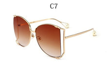 Load image into Gallery viewer, Oversized D Square Sunglasses Cat Eye Clear