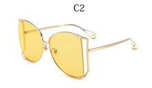 Load image into Gallery viewer, Oversized D Square Sunglasses Cat Eye Clear