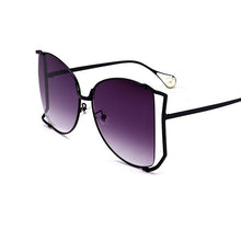 Load image into Gallery viewer, Oversized D Square Sunglasses Cat Eye Clear
