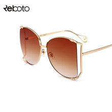 Load image into Gallery viewer, Oversized D Square Sunglasses Cat Eye Clear