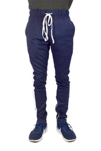 Load image into Gallery viewer, HOLDAY TRACK PANTS- NAVY/ WHITE