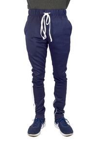 HOLDAY TRACK PANTS- NAVY/ WHITE