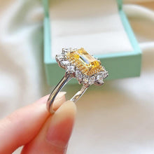 Load image into Gallery viewer, Sterling Silver Emerald Cut Citrine Created - Sophornlilly