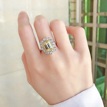 Load image into Gallery viewer, Sterling Silver Emerald Cut Citrine Created - Sophornlilly