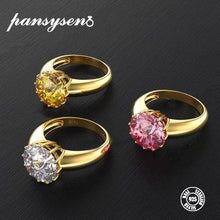 Load image into Gallery viewer, 12MM Round Top Quality Gemstone Gold Color Luxury Women's - Sophornlilly