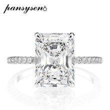Load image into Gallery viewer, Sterling Silver Emerald Cut Created Moissanite