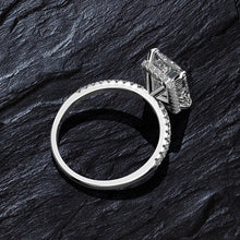 Load image into Gallery viewer, Sterling Silver Emerald Cut Created Moissanite