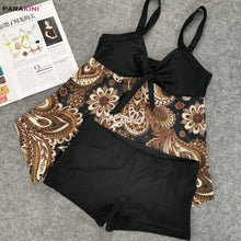 Load image into Gallery viewer, PARAKINI Tankini Women Plus Size Flower Print Swimwear Paisley - Sophornlilly