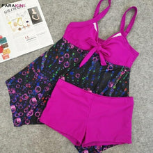 Load image into Gallery viewer, PARAKINI Tankini Women Plus Size Flower Print Swimwear Paisley - Sophornlilly