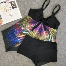 Load image into Gallery viewer, PARAKINI Tankini Women Plus Size Flower Print Swimwear Paisley - Sophornlilly