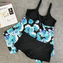 Load image into Gallery viewer, PARAKINI Tankini Women Plus Size Flower Print Swimwear Paisley - Sophornlilly