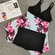 Load image into Gallery viewer, PARAKINI Tankini Women Plus Size Flower Print Swimwear Paisley - Sophornlilly