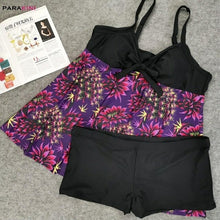 Load image into Gallery viewer, PARAKINI Tankini Women Plus Size Flower Print Swimwear Paisley - Sophornlilly