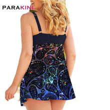 Load image into Gallery viewer, PARAKINI Tankini Women Plus Size Flower Print Swimwear Paisley - Sophornlilly