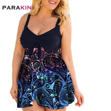 Load image into Gallery viewer, PARAKINI Tankini Women Plus Size Flower Print Swimwear Paisley - Sophornlilly