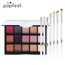 Load image into Gallery viewer, Matte and Shimmer Eyeshadow Palette,15 Smoky Warm Color Eye