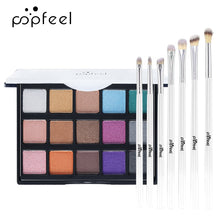 Load image into Gallery viewer, Matte and Shimmer Eyeshadow Palette,15 Smoky Warm Color Eye