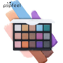 Load image into Gallery viewer, Matte and Shimmer Eyeshadow Palette,15 Smoky Warm Color Eye