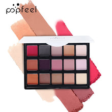 Load image into Gallery viewer, Matte and Shimmer Eyeshadow Palette,15 Smoky Warm Color Eye