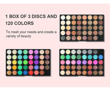 Load image into Gallery viewer, 120 Color Eye Shadow Palette Natural Nude and Neon
