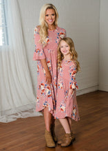 Load image into Gallery viewer, Floral Girl Women Dress Summer Mother Daughter Dresses Family