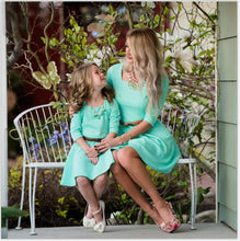 Load image into Gallery viewer, Girl Women Dress Wedding mother daughter Dresses Family Matching