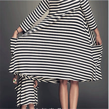 Load image into Gallery viewer, New Fashion Stripe Girl Dress Pockets Mom and Daughter Family