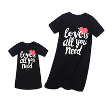 Load image into Gallery viewer, New LOVE Girl Women Dress Summer Beach mother daughter dresses