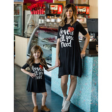 Load image into Gallery viewer, New LOVE Girl Women Dress Summer Beach mother daughter dresses