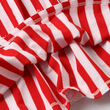Load image into Gallery viewer, Striped Girl Dress Lace Mom Daughter Dress Family Matching