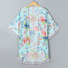 Load image into Gallery viewer, Summer Floral Baby Girl Women Beach Kaftan T shirt Mother