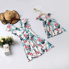 Load image into Gallery viewer, Summer Floral Girl Women Dress Mother Daughter Family Matching