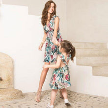 Load image into Gallery viewer, Summer Floral Girl Women Dress Mother Daughter Family Matching